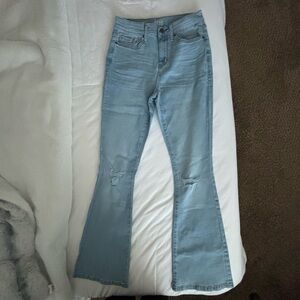 ana High Rise Flare Light Jeans